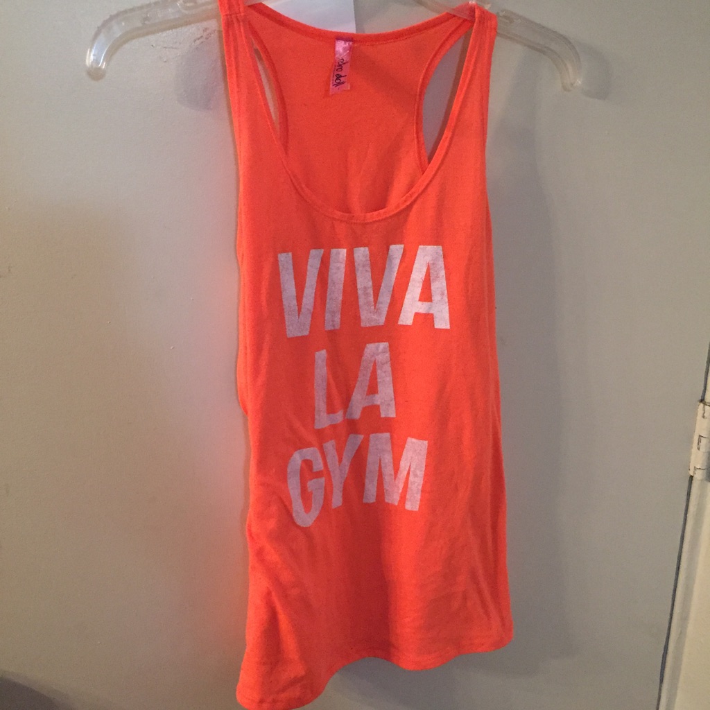 Viva La Gym Orange Tank
